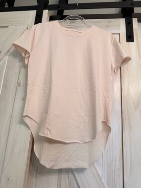 NWT THEO Jersey T-shirt M in vintage rose light pink.